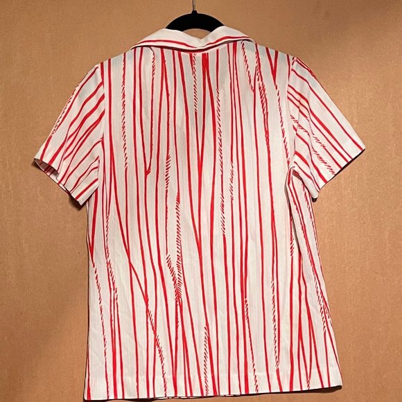Vintage Red and white striped shirt - Picture 2 of 3